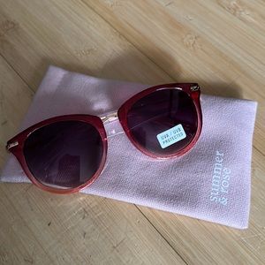 Summer & Rose - Pink Rimmed Sunglasses